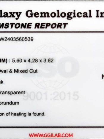 0.69 ct Natural Purplish Pink Sapphire - Oval & Mixed Cut Gemstone | Certified